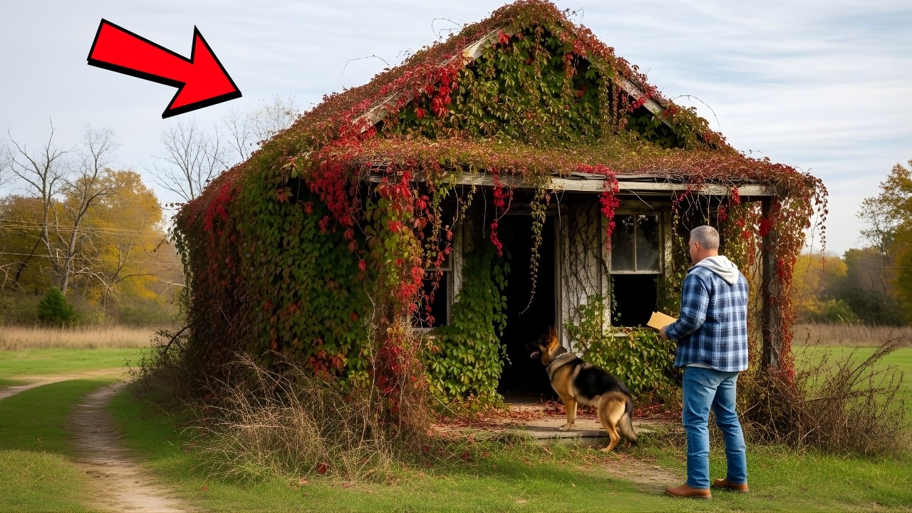 His Late Wife Left the Veteran a Hut Covered in Vines — His German Shepherd Found the Secret