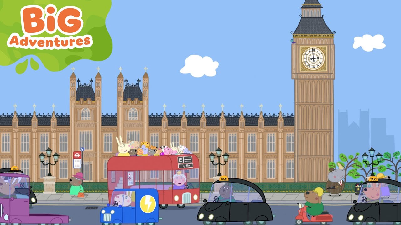 Peppa Pig Travels to London 🇬🇧 | Visiting Big Ben 🕰️ | Kids Stories | 4 Hours | Big Adventures
