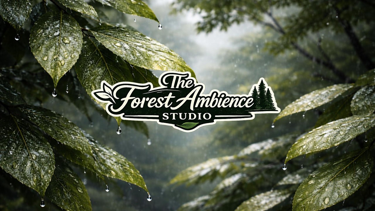 Soft Rain in Forest 🌿 1 Hour Calm Nature Ambience
