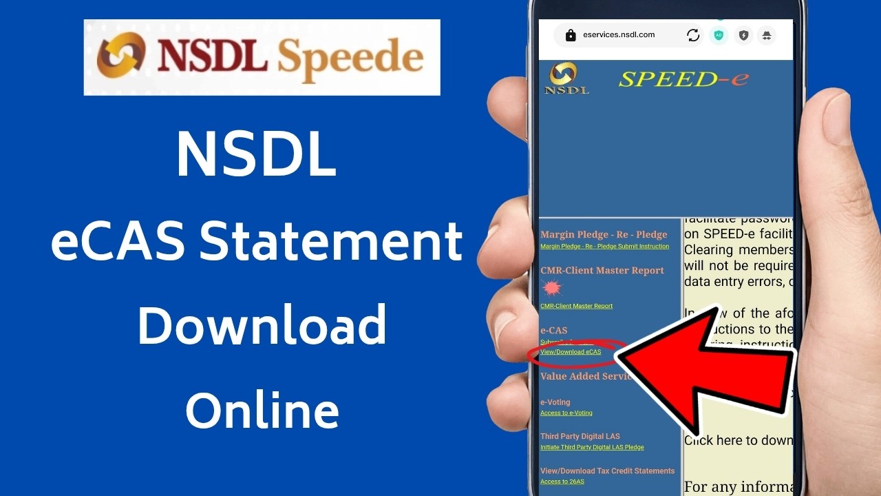 NSDL CAS Statement Download 2026 | eCAS Statement Download in NSDL Online | NSDL Eservices
