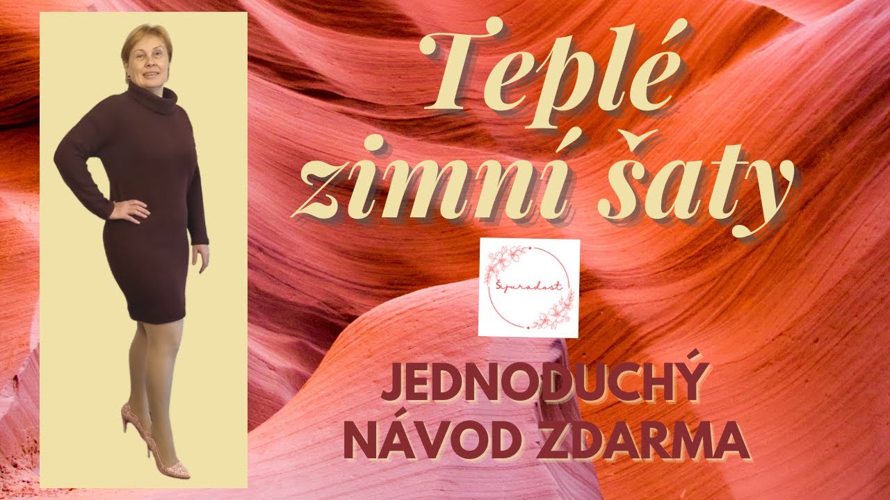 Teplé zimní šaty-jednoduchý návod