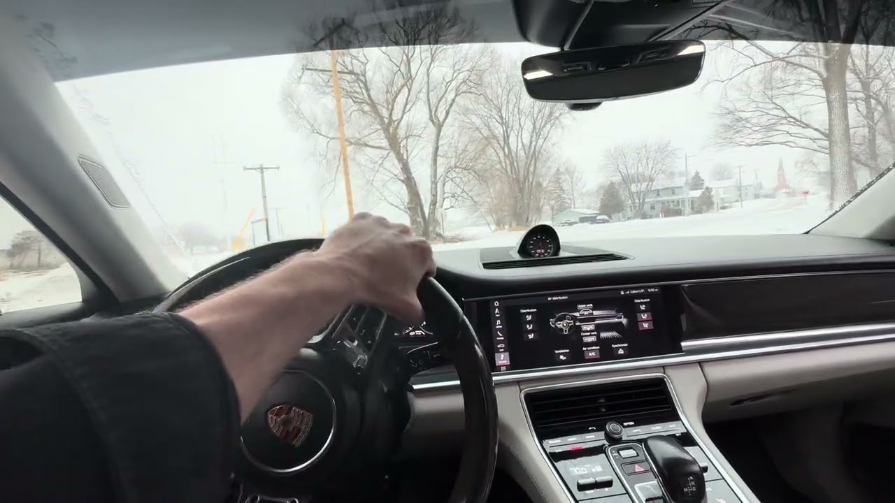 What it’s like to Winter Daily Porsche Panamera Turbo! Ice snow roads drift and donuts! Capristo Fi 