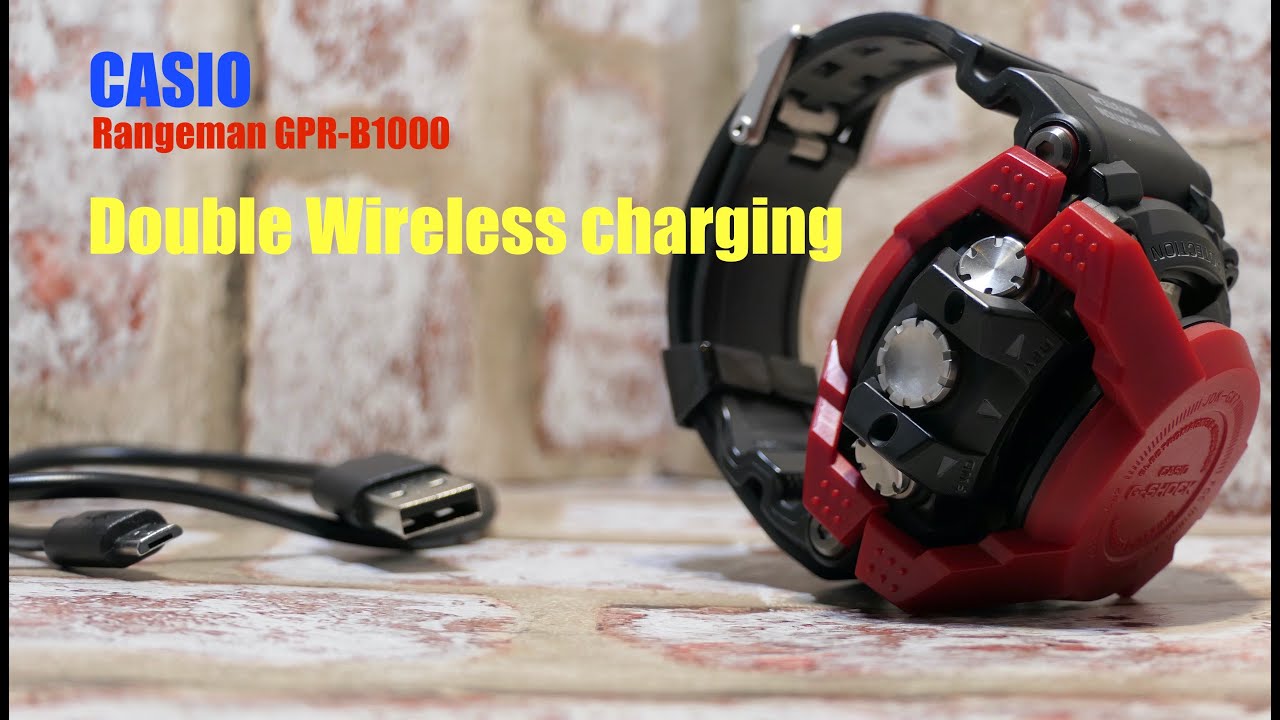 CASIO G-Shock GPR B1000 Rangeman goes Double Wireless charging