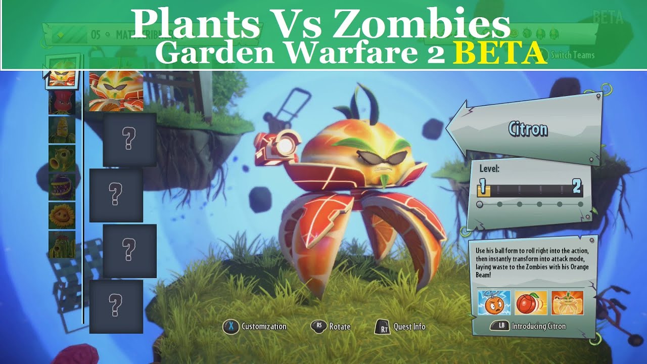 Plants Vs Zombies Garden Warfare 2 Multiplayer Beta Gameplay