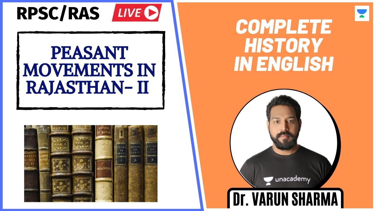 Peasant Movements in Rajasthan- II | Complete History | RPSC/RAS | Varun Sharma
