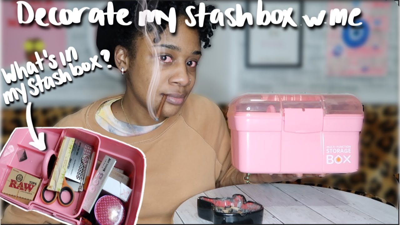 Decorate my NEW stash box w. me | what's in my stash box?