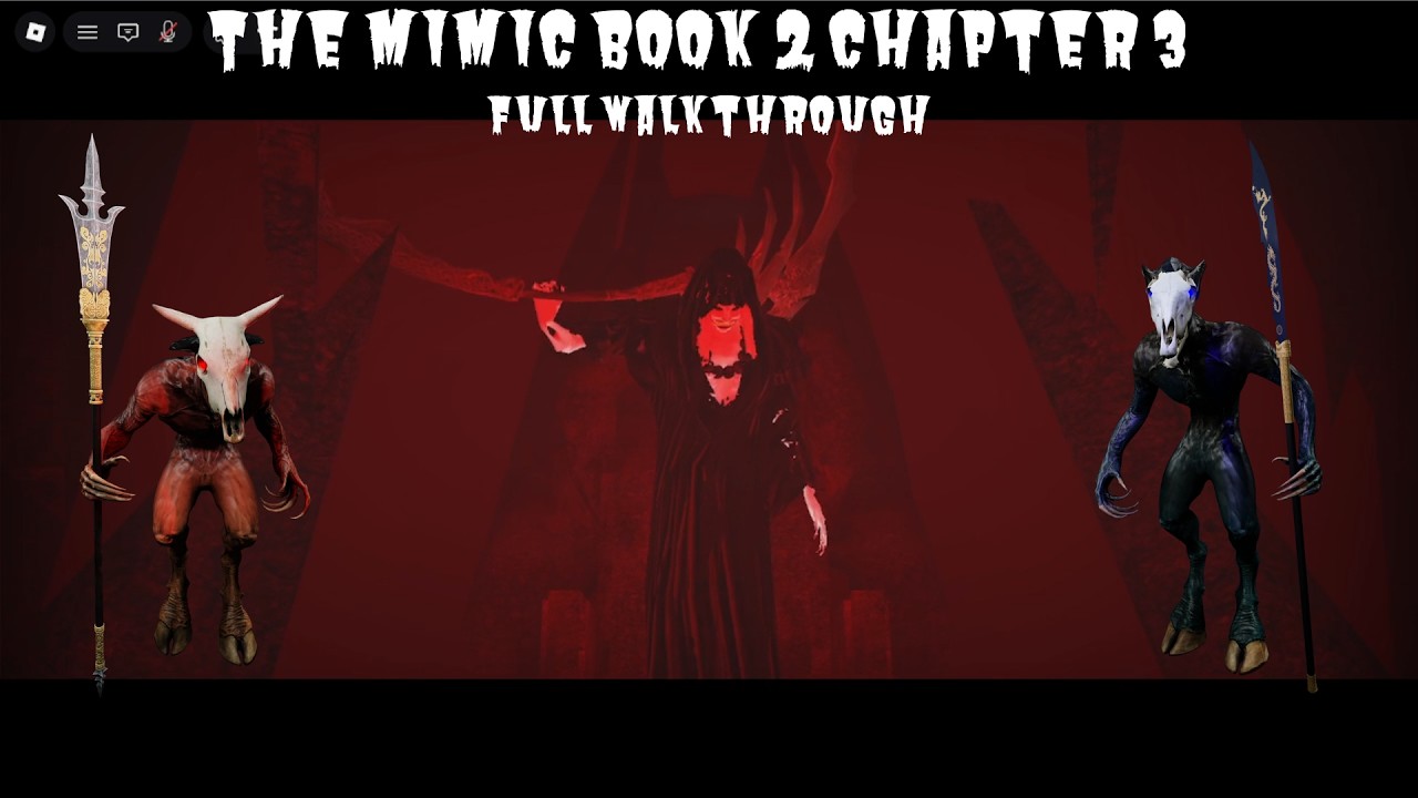 Roblox The Mimic book 2 chapter 3 nightmare mode solo full walkthrough
