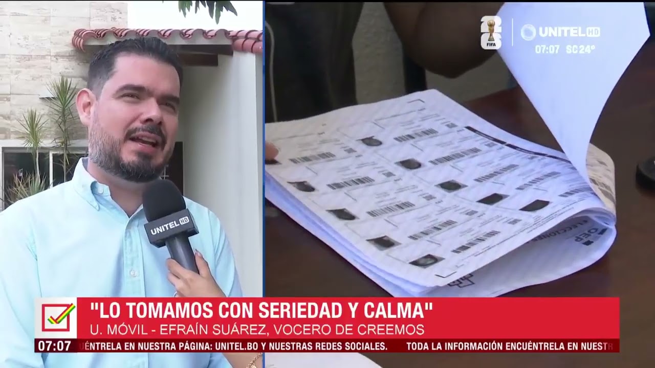 “Todavía queda un mes y confiamos en superar el 50%”, dice Creemos Patria por postulación de Camacho