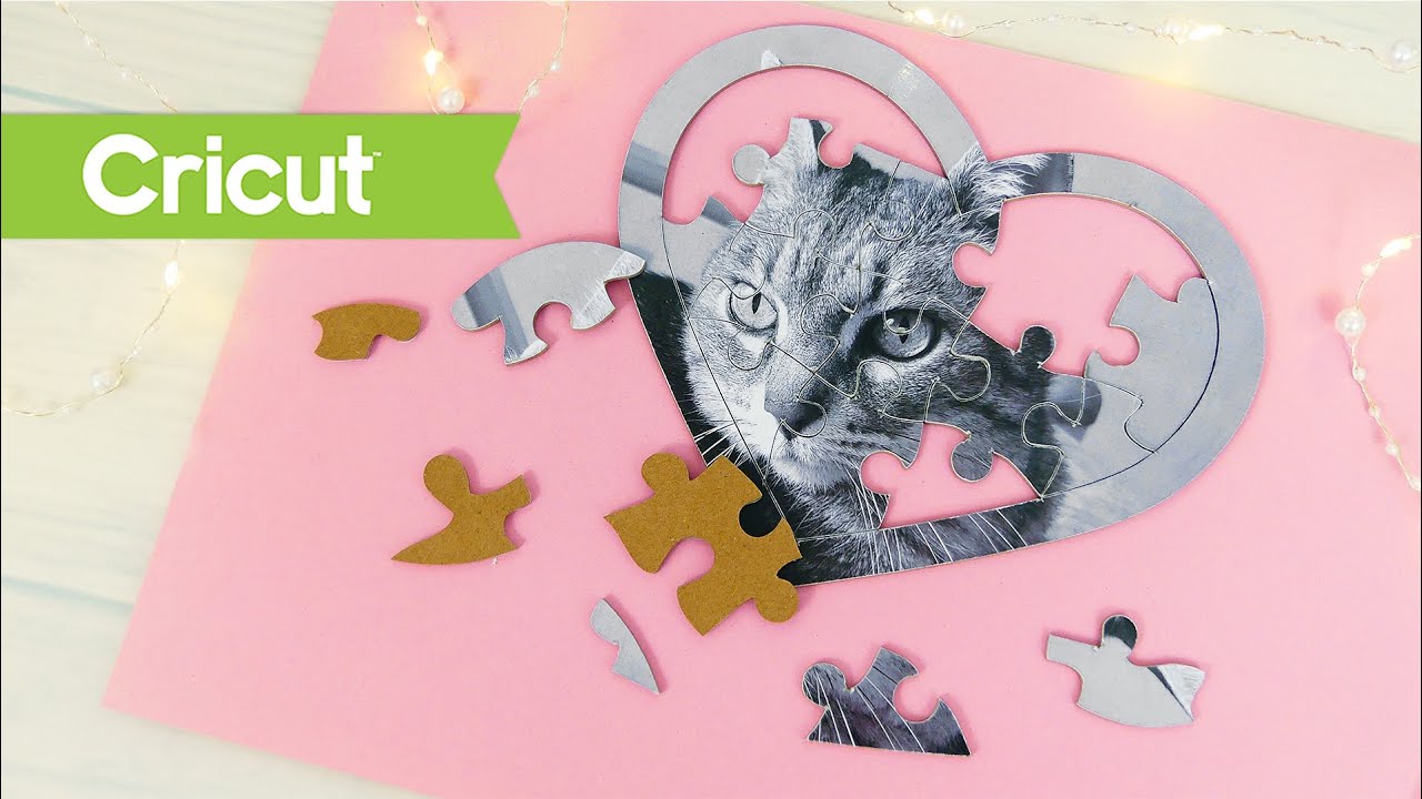 Taglio cartone pressato Puzzle Tutorial Cricut #21 Chipboard Puzzle