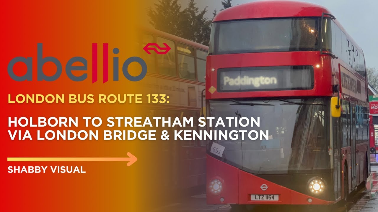 London Bus Route 133 Full Ride: Holborn to Streatham | Transport UK London Bus Limited!!