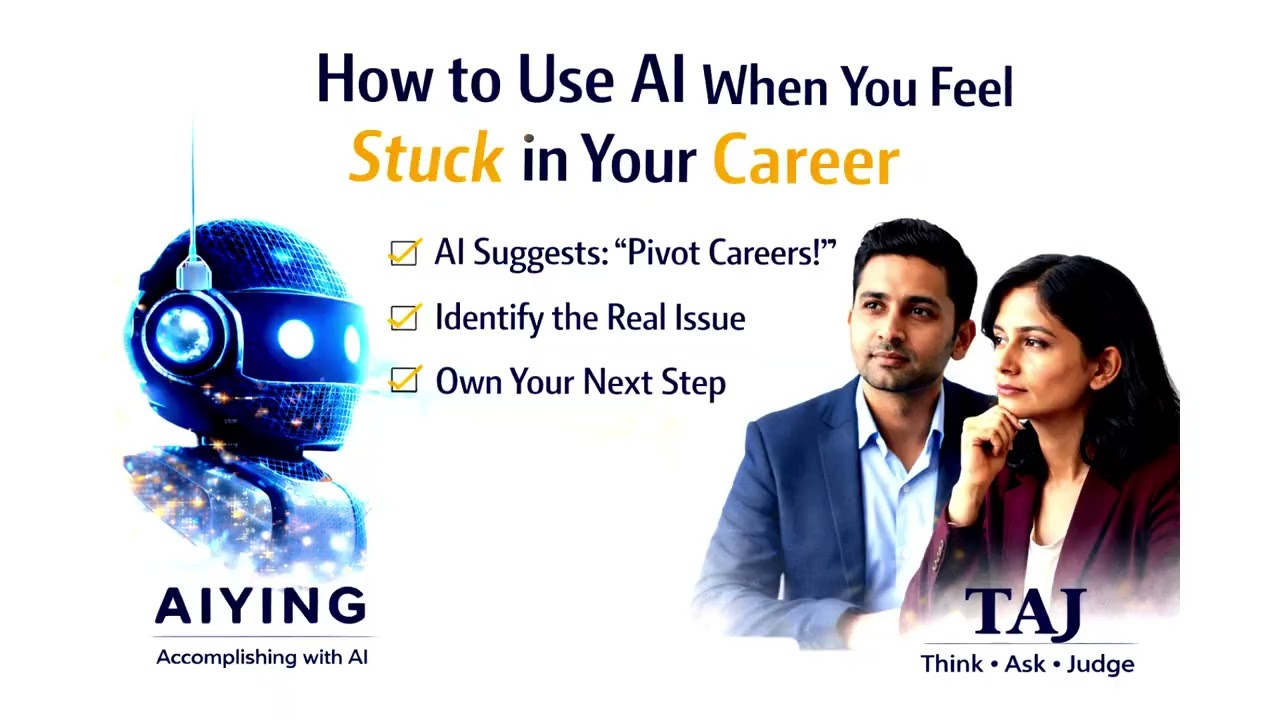Feeling Stuck in Your Career? Don’t Let AI Decide for You | TAJ Method
