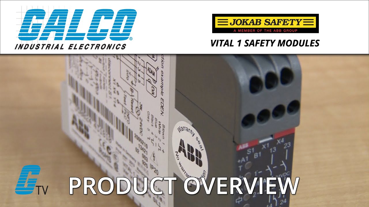 Модули безопасности ABB Jokab Safety Vital 1 — обзор от GalcoTV.
