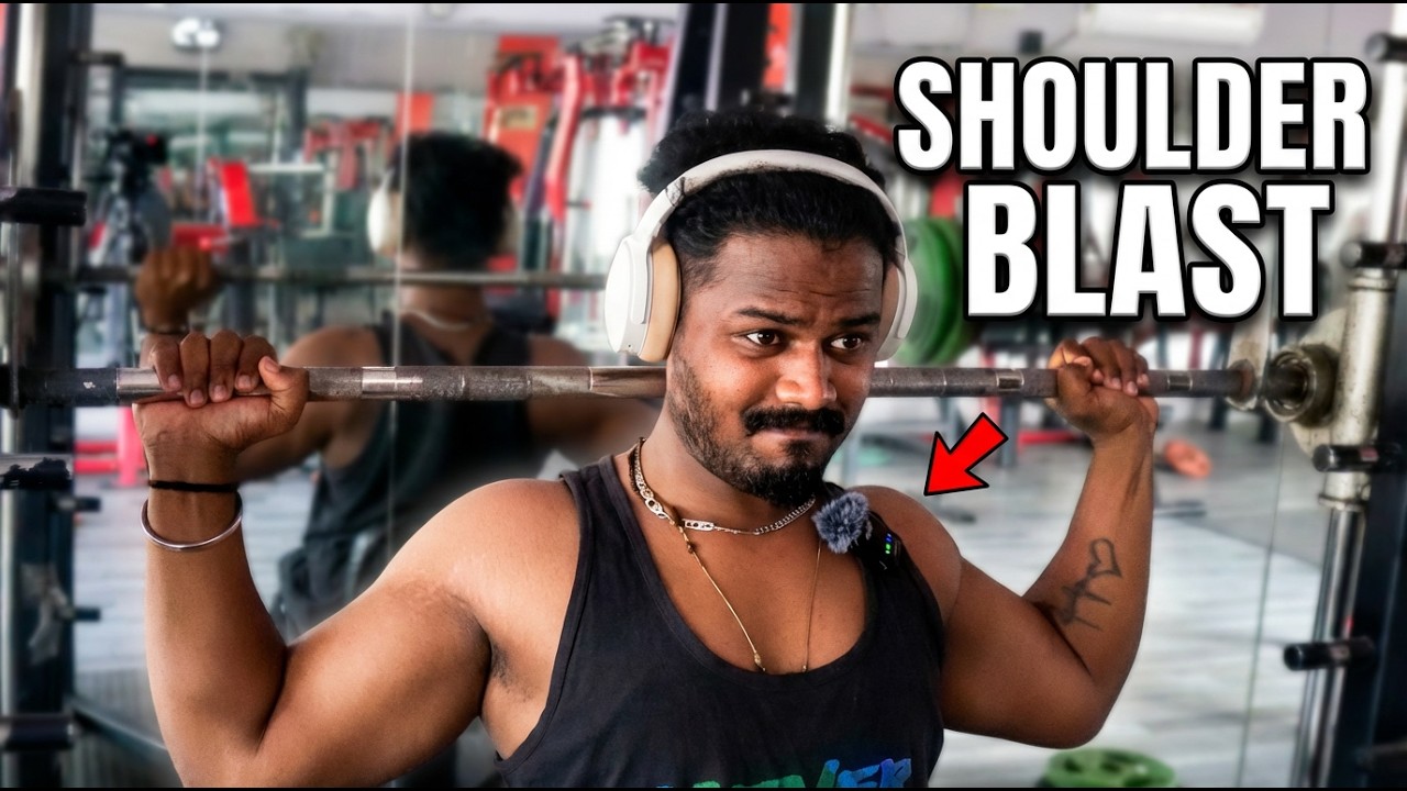 Shoulder Blast Workout 💥 Smith Machine Press + Raises + Shrugs | Build Bigger Shoulders Fast