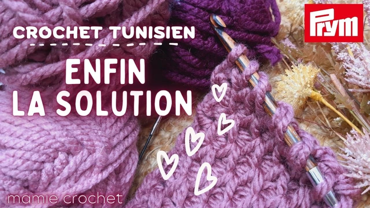 🧶UNE SOLUTION POUR ENFIN APRRECIER LE CROCHET TUNISIEN !!! 💖 @MamieCrochet @Prym