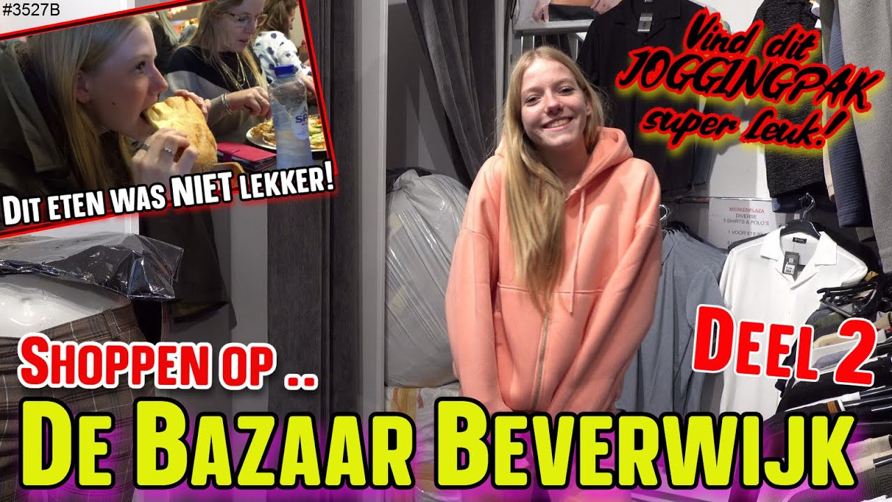 Shoppen in BEVERWIJK de BAZAAR. Nu Nog even TERUG naar de WINKELS om KLEDING te kopen #3527B