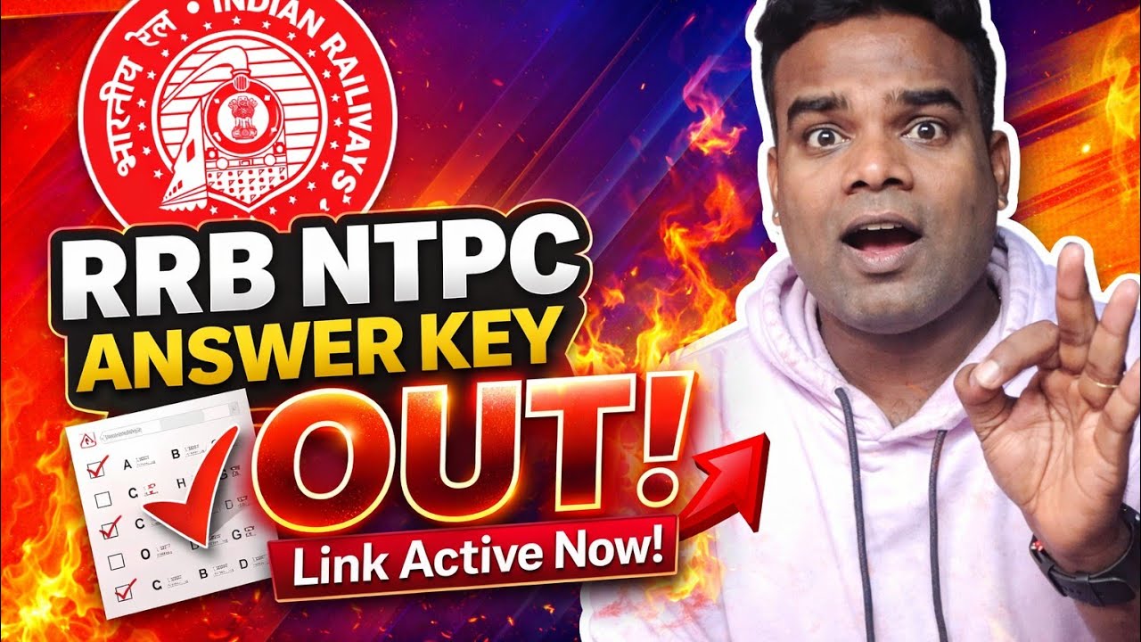 #rrb ntpc answer key out 😍 2026 