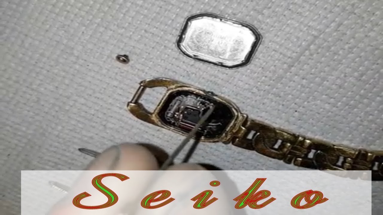 Remove Broken Crown Stem From Seiko Watch