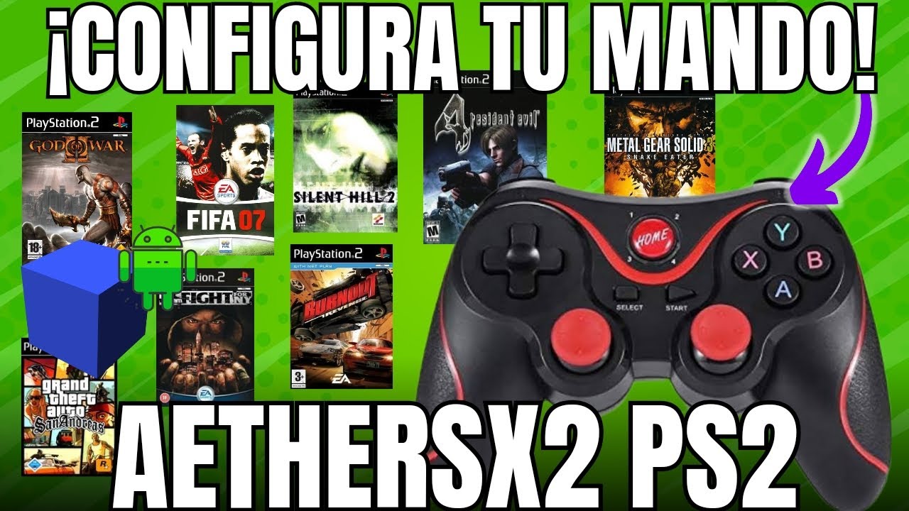 AETHERSX2 Agrega y Configura mando para el emulador de playstation 2 en ANDROID
