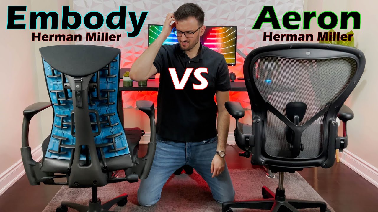 Herman Miller Logitech Embody VS Aeron Gaming Chair - How Do These AMAZING Chairs Compare?