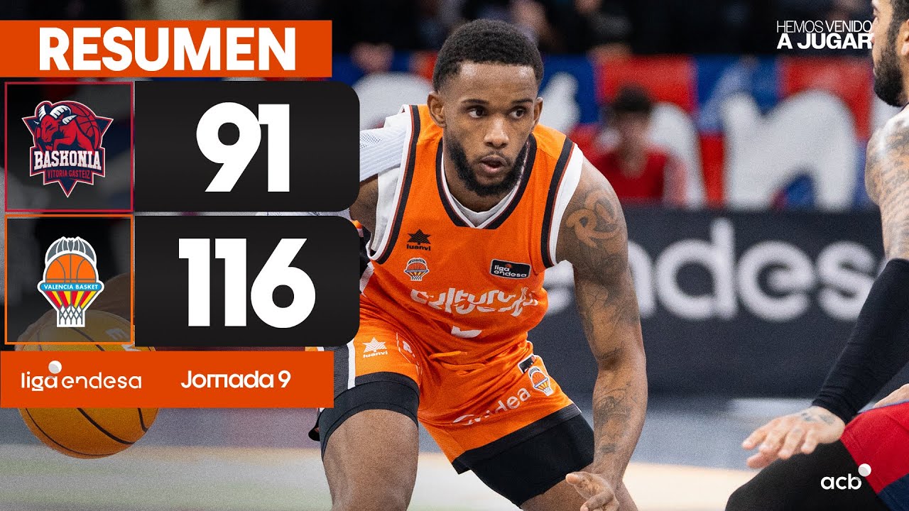 Baskonia - Valencia Basket (91-116) RESUMEN | Liga Endesa 2024-25