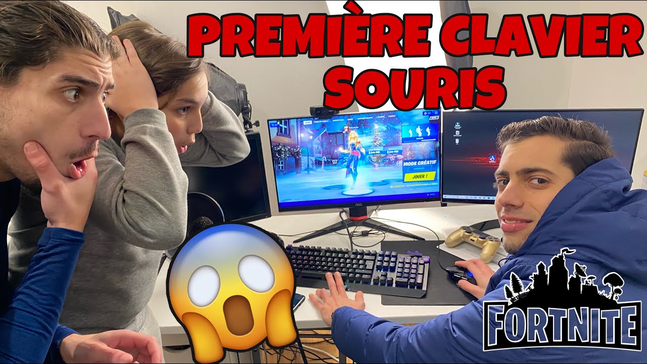 OMAR ET YOUNES DECOUVRE LE CLAVIER SOURIS SUR FORTNITE !! ILS SONT TROP CHAUD