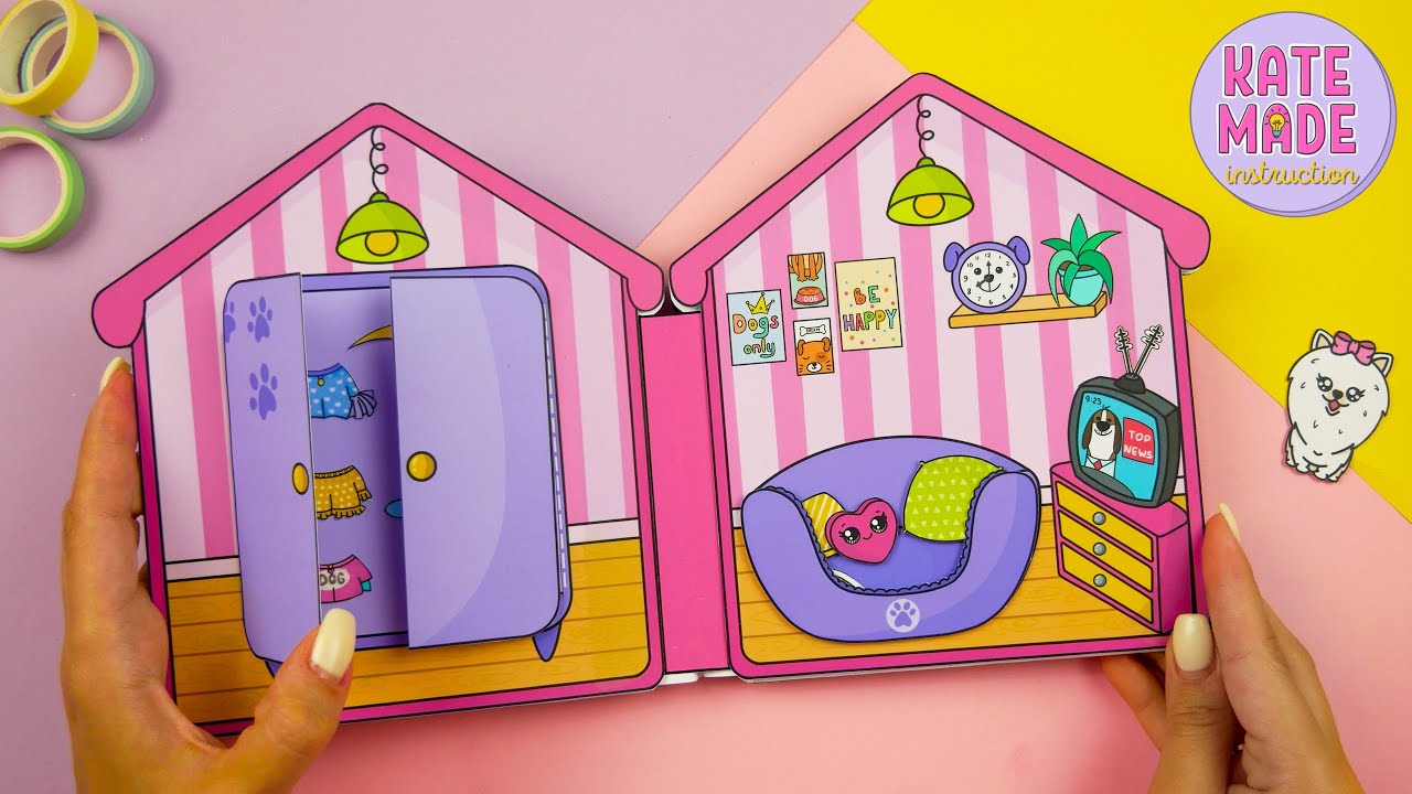 PAPER DOG HOUSE | Tutorial