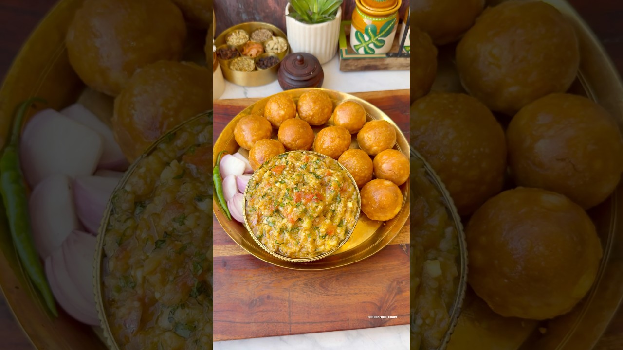 Special Bihari Litti Chokha Recipe😍 #shorts #littichokha #trending #viralvideo