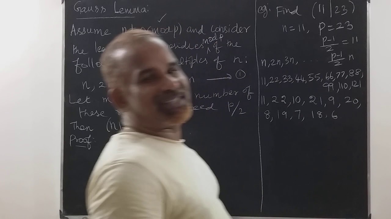 State and prove Gauss' Lemma with an example in Number Theory .