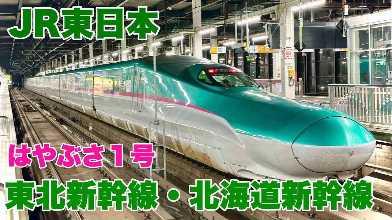 【JR東日本】東北新幹線！はやぶさ１号に乗車して東京駅から新函館北斗駅まで乗車して来ました！#函館 #旅行 #新幹線 #はやぶさ
