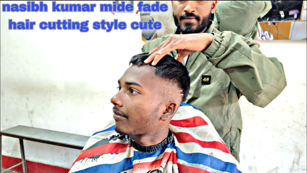 ASMR || NASIBH KUMAR MIDE FADE HAIR CUTTING STYLE CUTE TUTORIAL AND BEST BREAD EASY SET