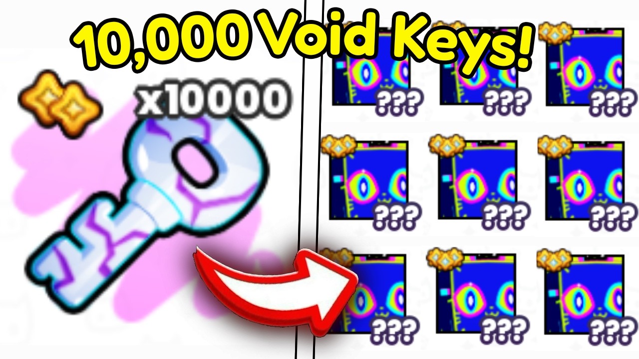 Opening 10,000 Void Keys (WORTH IT?) in Pet Simulator 99!