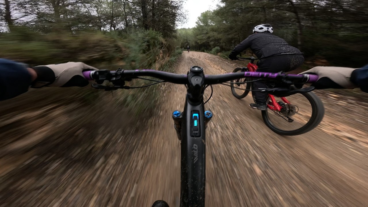 Ruta E-Bibe y MTB con lluvia