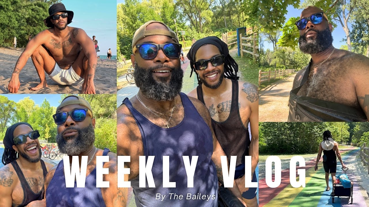 Black Gay Couple's Beach Day + Salon Life | Summer Vlog