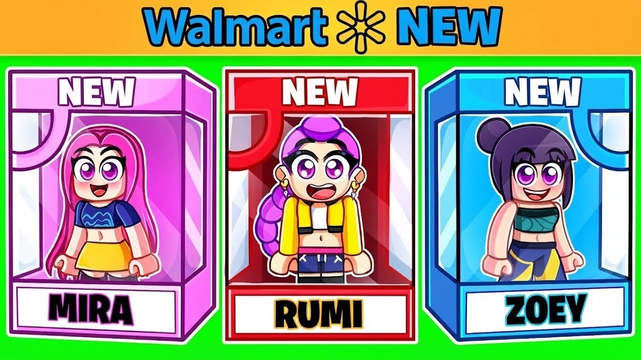 The Huntrix Girls Transform Into Dolls In Roblox!! KPOP DEMON HUNTERS
