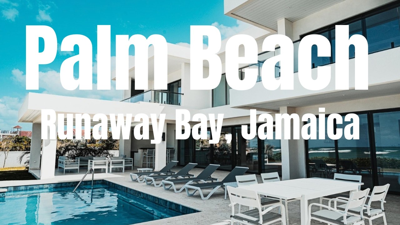 Palm Beach Runaway Bay Jamaica | Luxury 5 Bedroom Beachfront Villa Tour