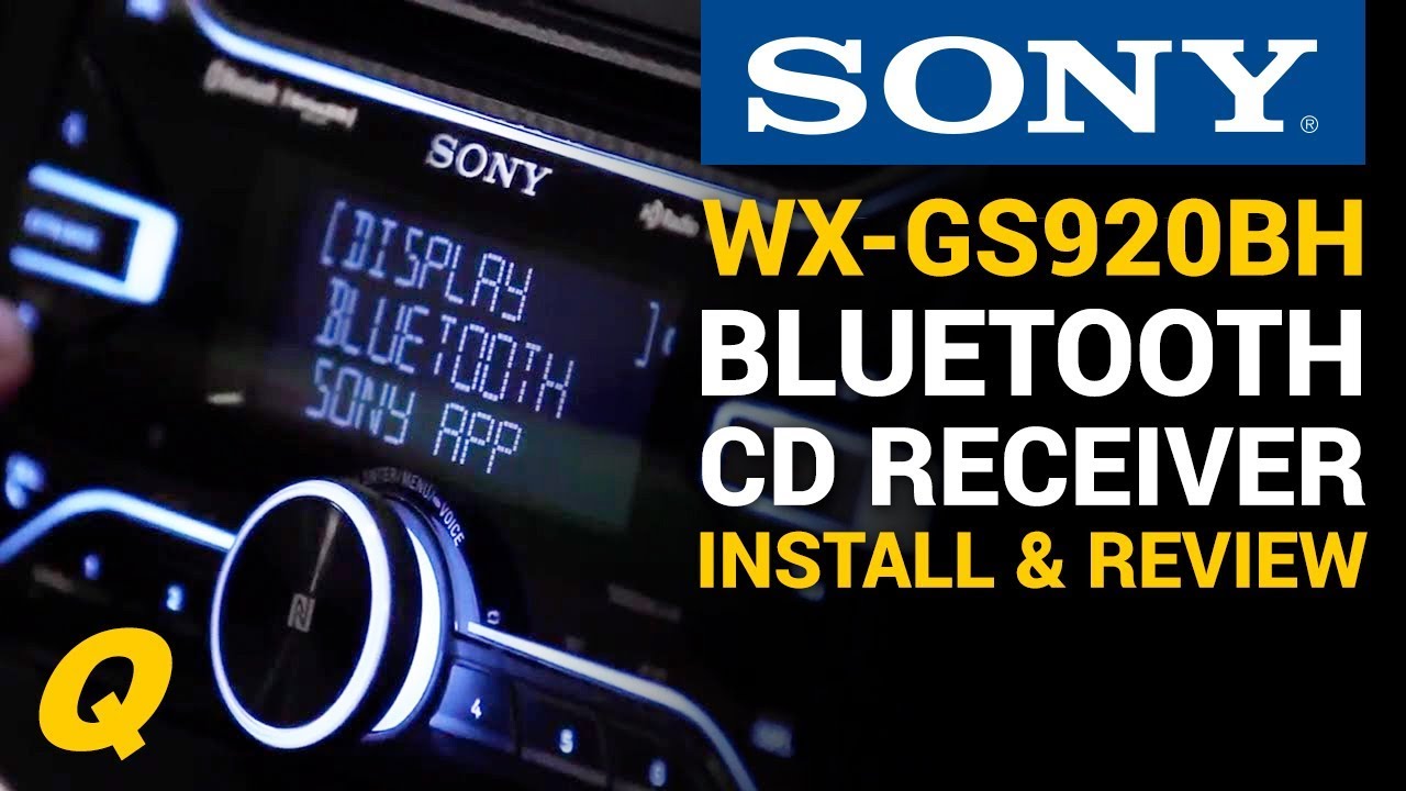 Sony WX-GS920BH CD Receiver with Bluetooth Install and Overview