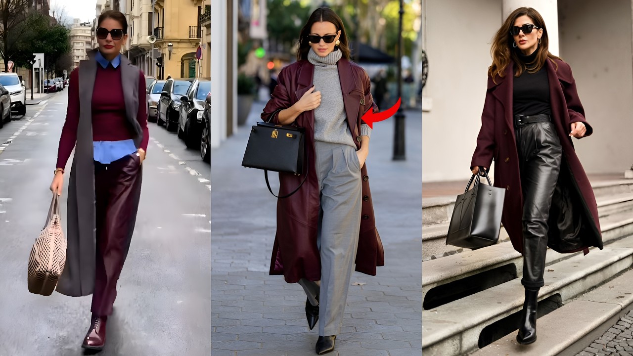 Burgundy trend: 8 stylish ways to wear and always look classy and elegant