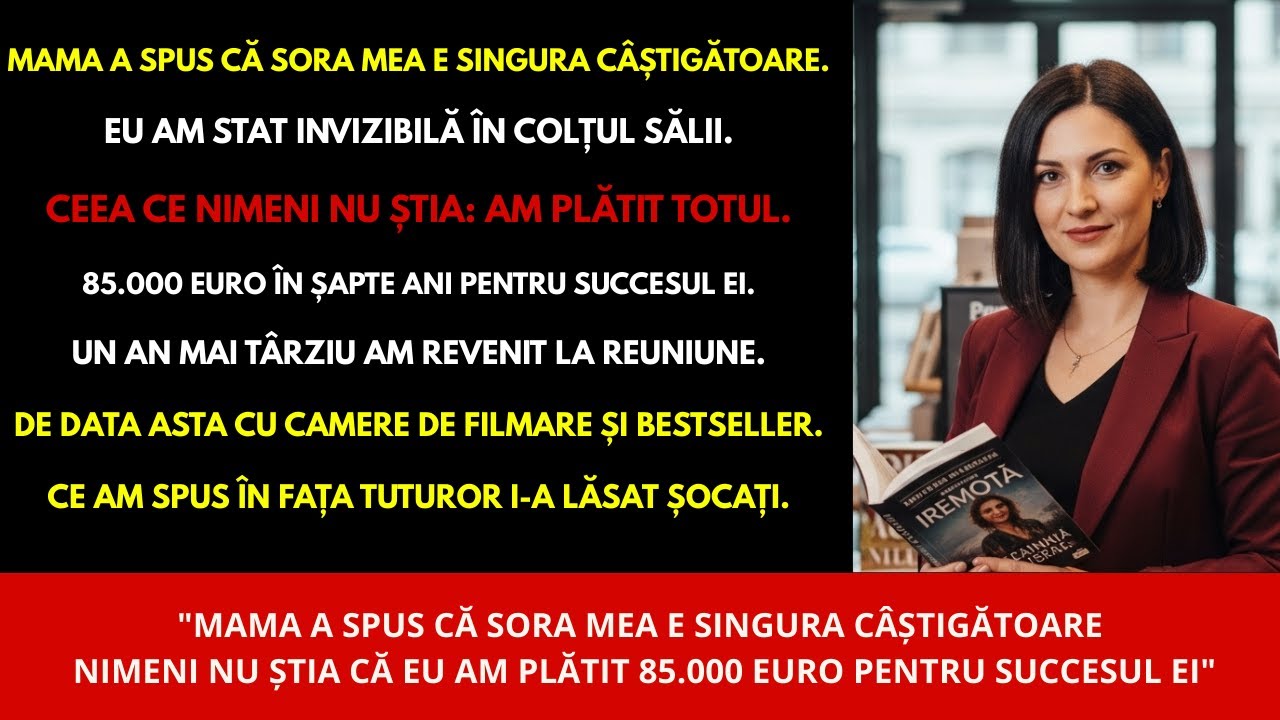 La reuniunea de familie, mama a spus că sora mea a fost singura câștigătoare.