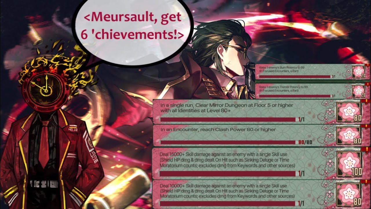 Meursault Get 6 'Chievements At Once! (Limbus Company One-Offs #7)