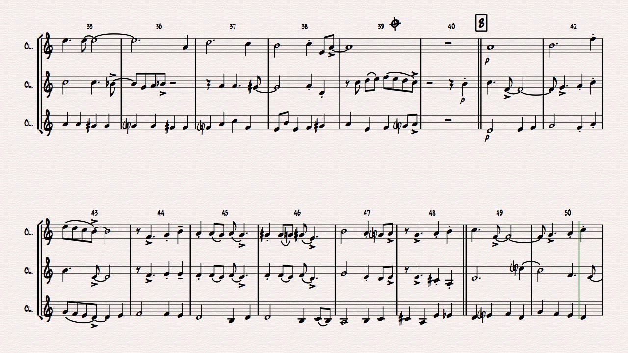 Autumn Leaves - Jazz Classic - Les feuilles mortes - Clarinet Trio