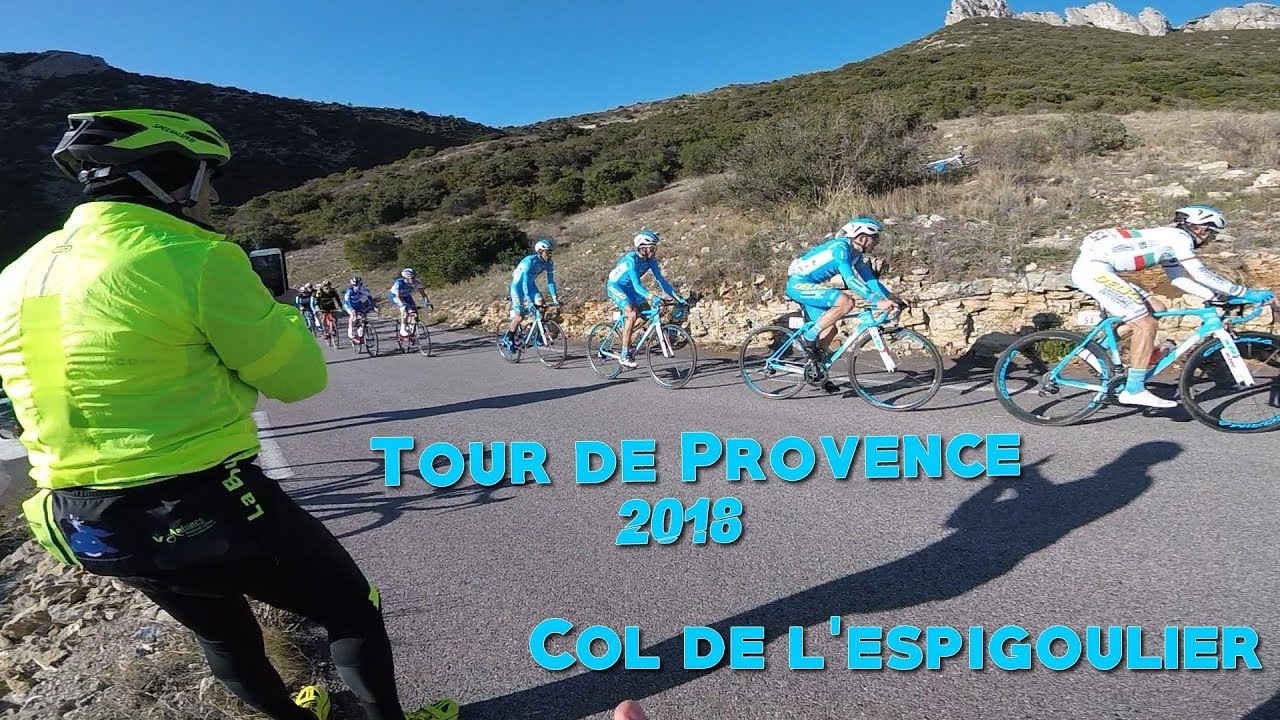 PASSAGE TOUR DE PROVENCE 2018 COL DE L'ESPIGOULIER