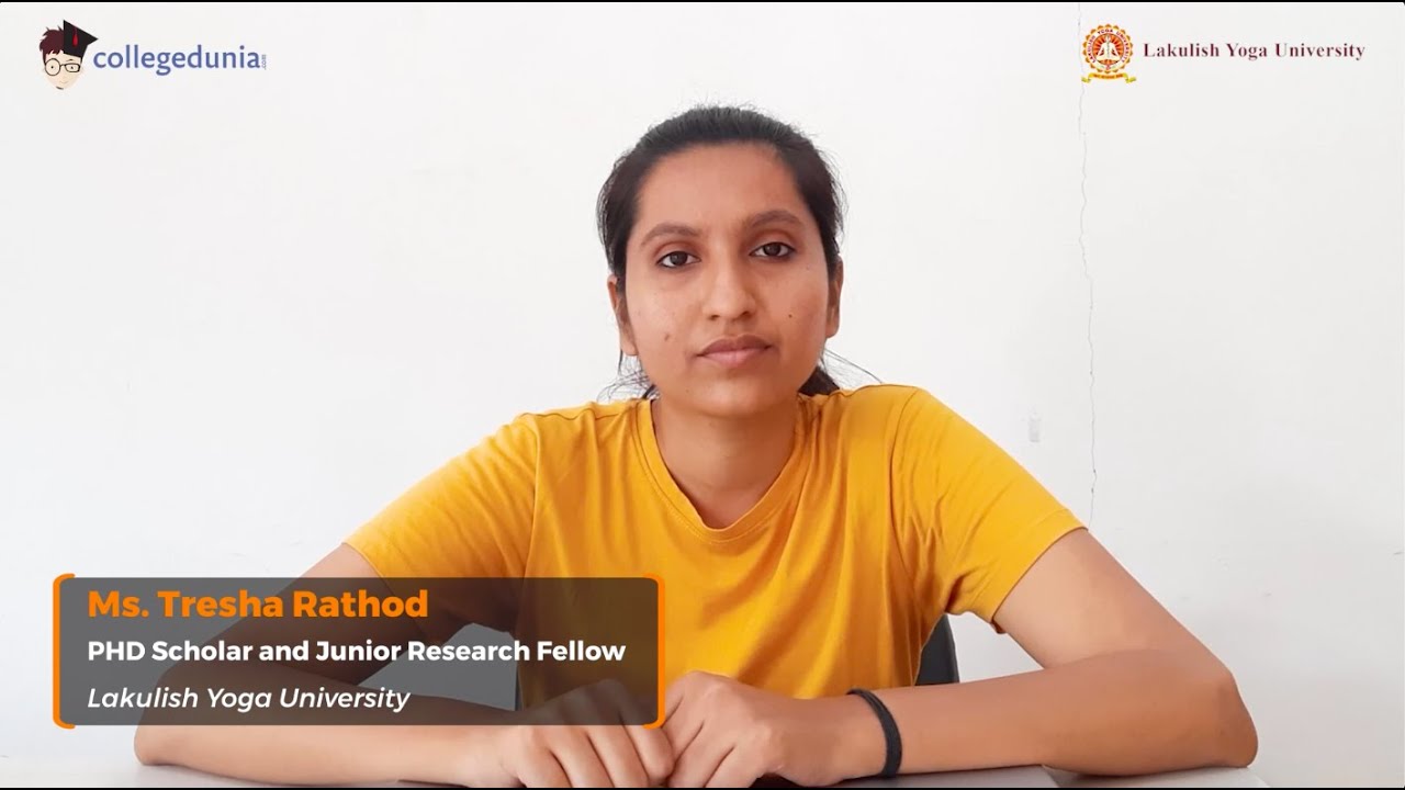 Ms. Tresha Rathod | PHD Scholar and Junior Research Fellow | Lakulish Yoga University