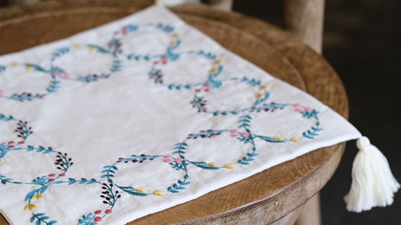 Embroidery Tutorial-Bread Cover, How to Start Embroidery, How to Decorate Your Life with Embroidery