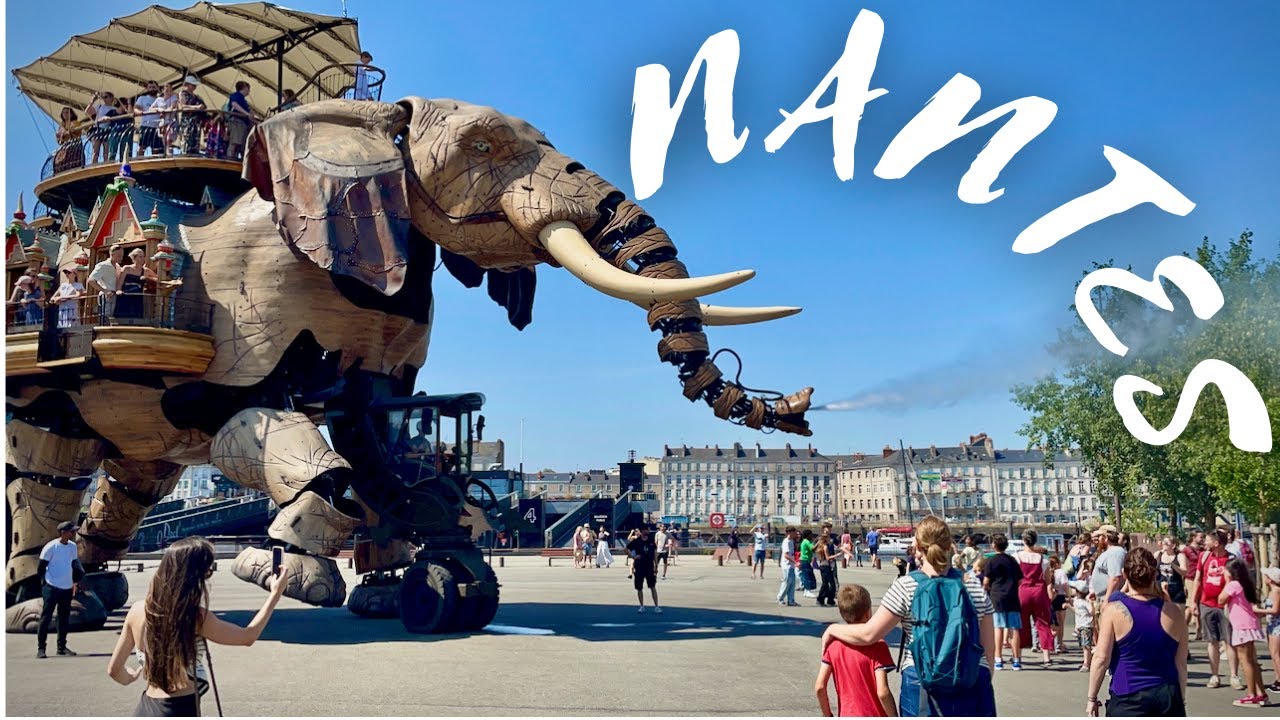 Walking tour | Nantes FRANCE 🇫🇷 art, gardens, city streets