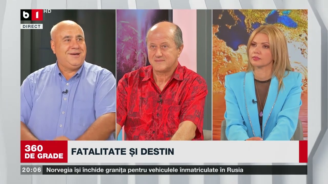 360 DE GRADE CU ALINA BĂDIC.  FATALITATE ȘI DESTIN. Invitați: Eugen Mârtz/ Eugen Bărgăoanu