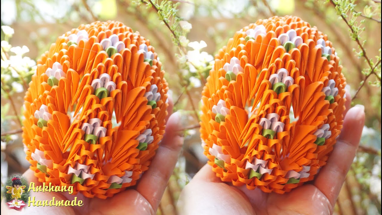 3d origami easter egg tutorial | making easter eggs home decoration idea