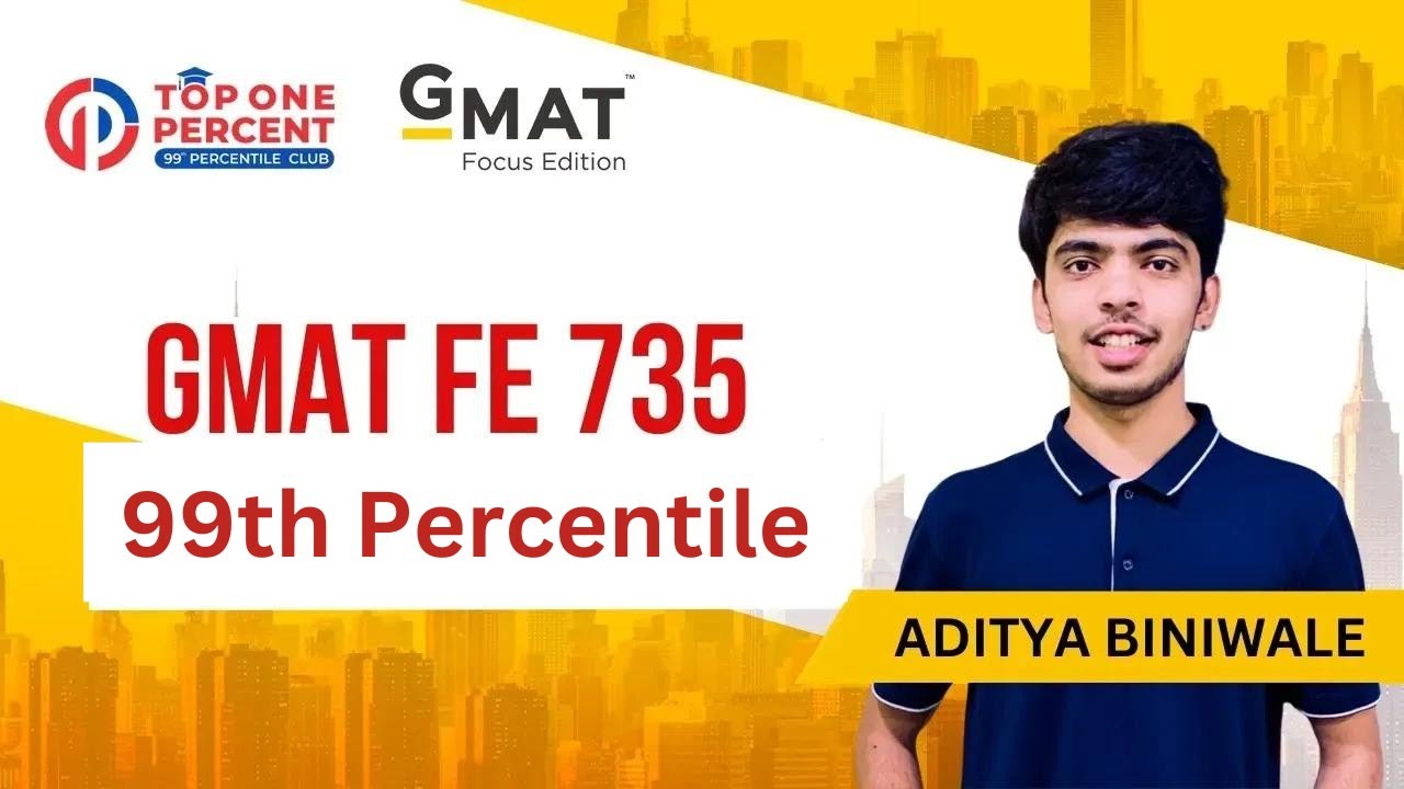Phenomenal 99th Percentile in GMAT Focus Edition - Aditya Biniwale