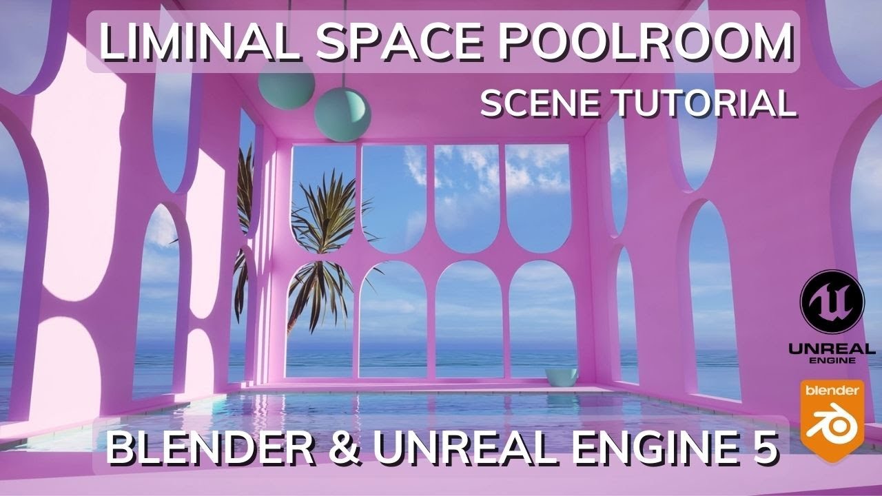 Create Liminal Space Pool in Blender & Unreal Engine 5 / Free Tutorial