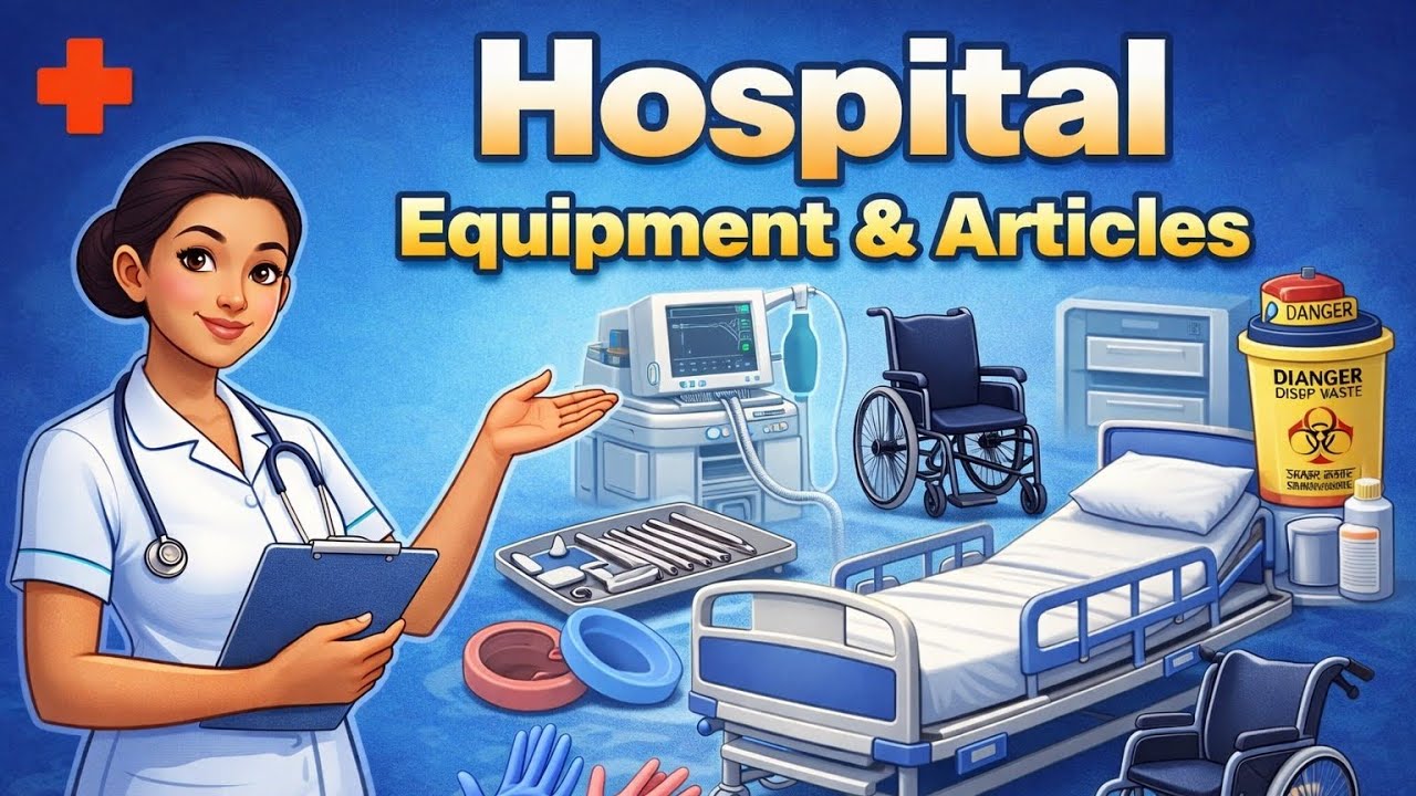 Hospital Equipment and Articles | B.Sc Nursing Full Chapter Explained