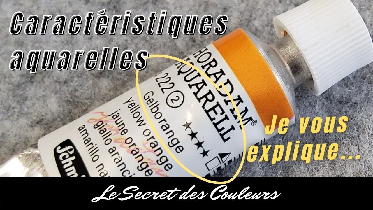 Les caractéristiques des peintures aquarelles. Comprendre tous ces petits symboles ENG SPA SUBTITLES